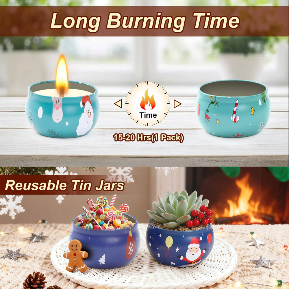 OBXIN Christmas Candle Gingerbread bakes a warm scent for festive moments.