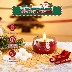 OBXIN Christmas Candle Red Wine Rose offers a rich ambience for cozy evenings.
