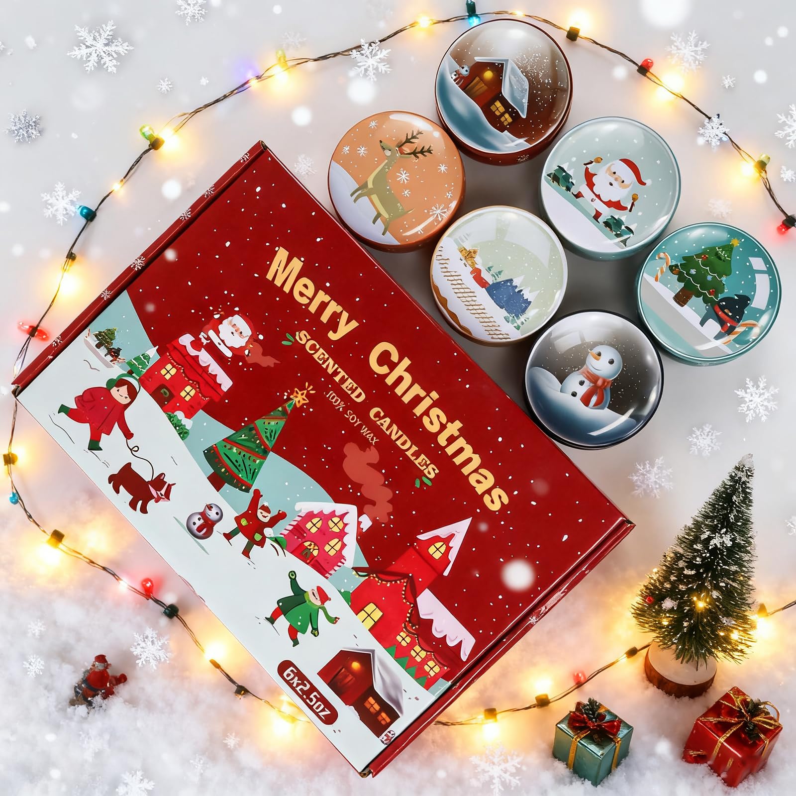 OBXIN Gift-set display candle bundle, ideal for seasonal gifting