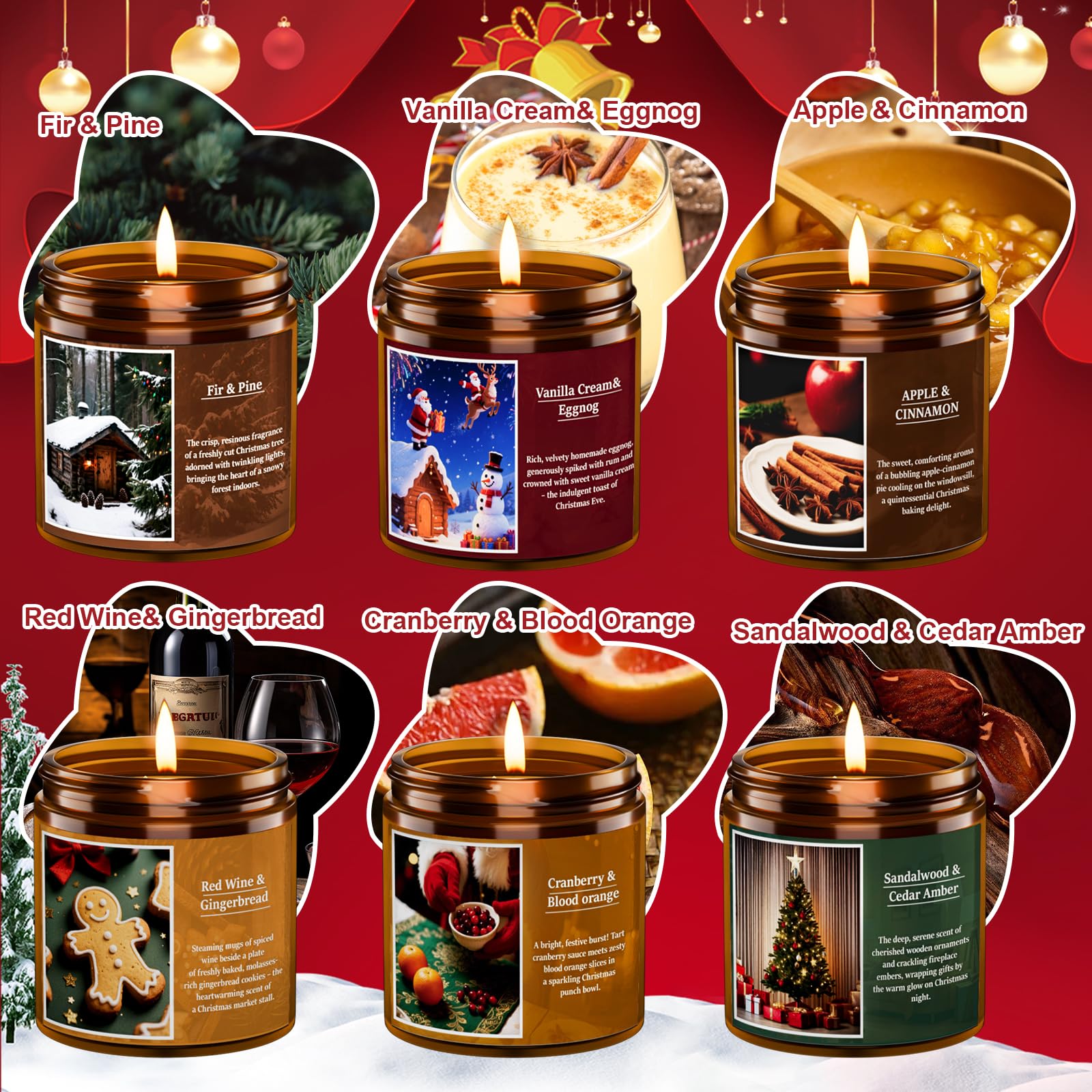 OBXIN Winter Fir & Pine candle fills rooms with festive freshness.