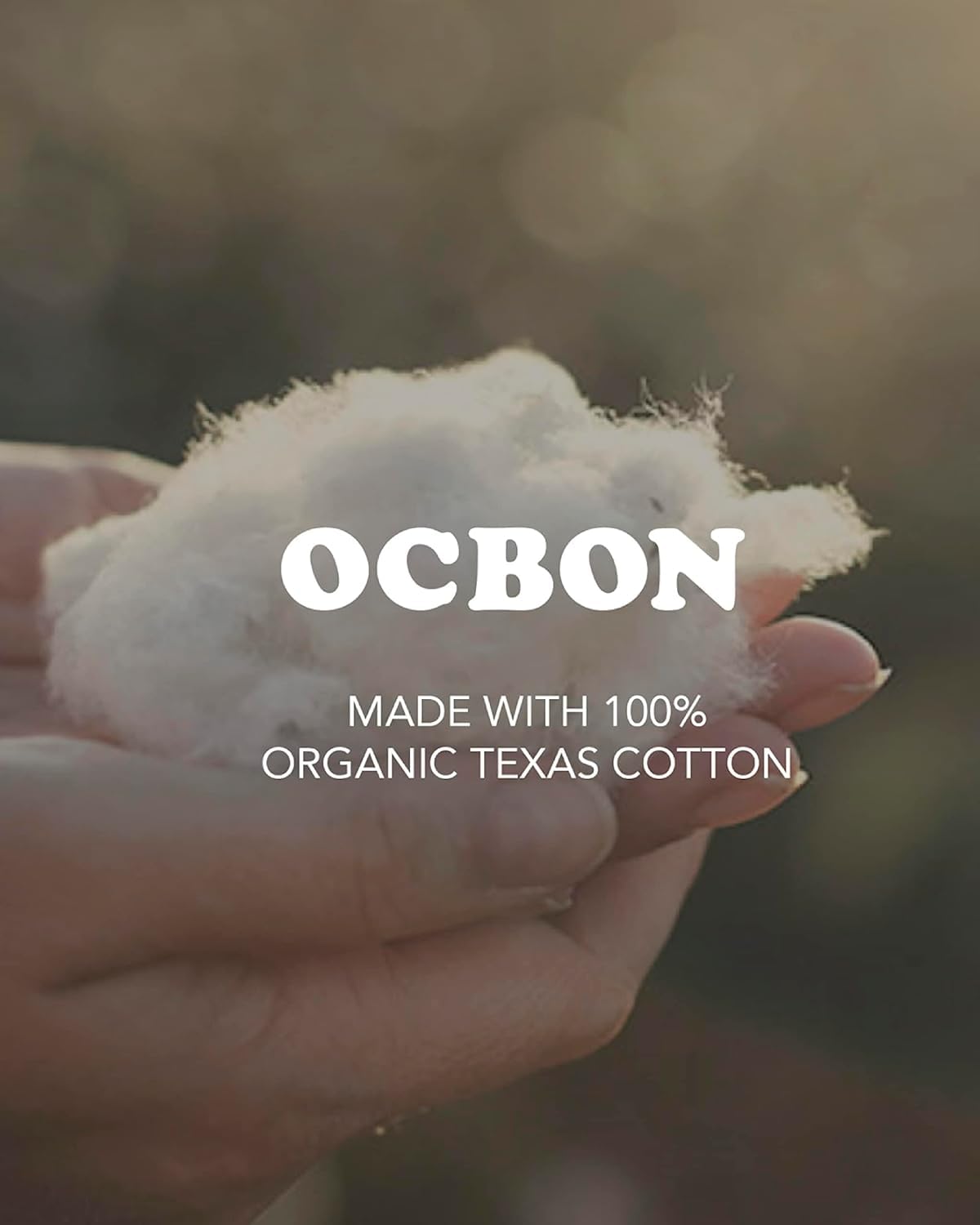 OCBON ultra-thin overnight pad shows a slim, discreet profile
