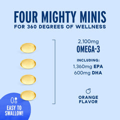 Oceanblue Omega-3 label detail shows high EPA and DHA potency