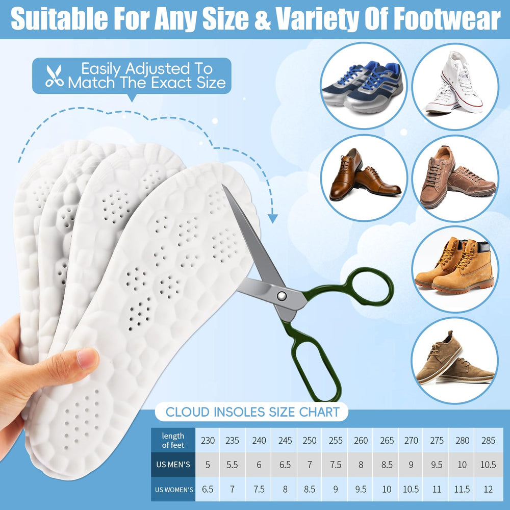 ocpcrn graphene-layer insoles boost durability and long-lasting performance.