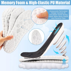 ocpcrn memory foam insoles cushion feet with lasting softness and support.