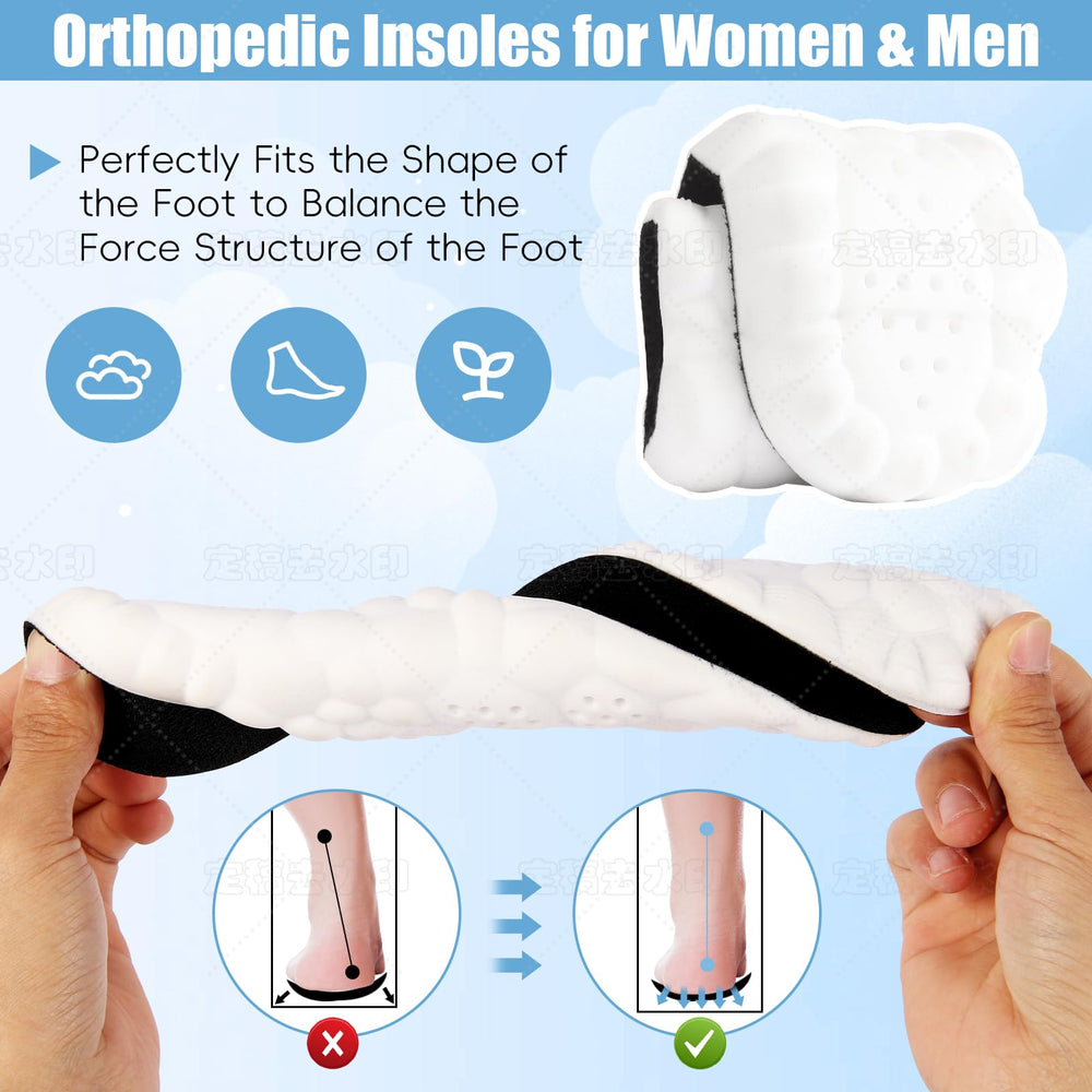 ocpcrn trim-to-fit design lets you customize the insoles to your shoes.