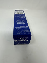 OCuSOFT HypoChlor label close-up highlighting 0.02% HOCl strength