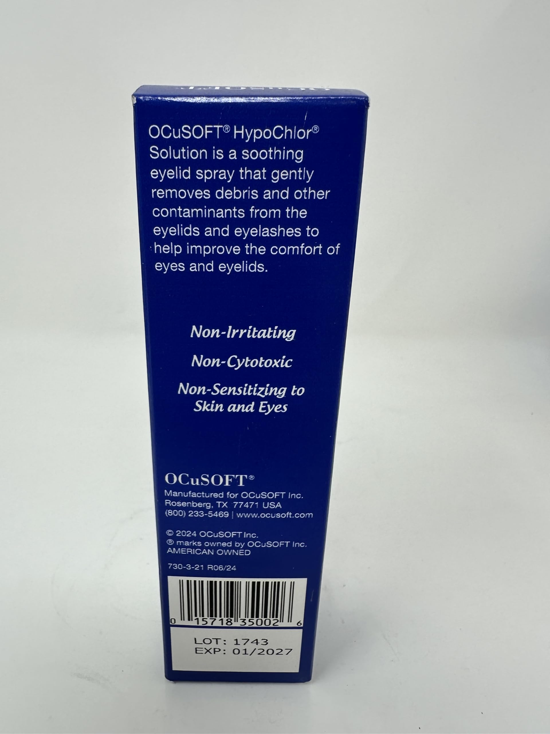 OCuSOFT HypoChlor bottle with pump for easy daily use