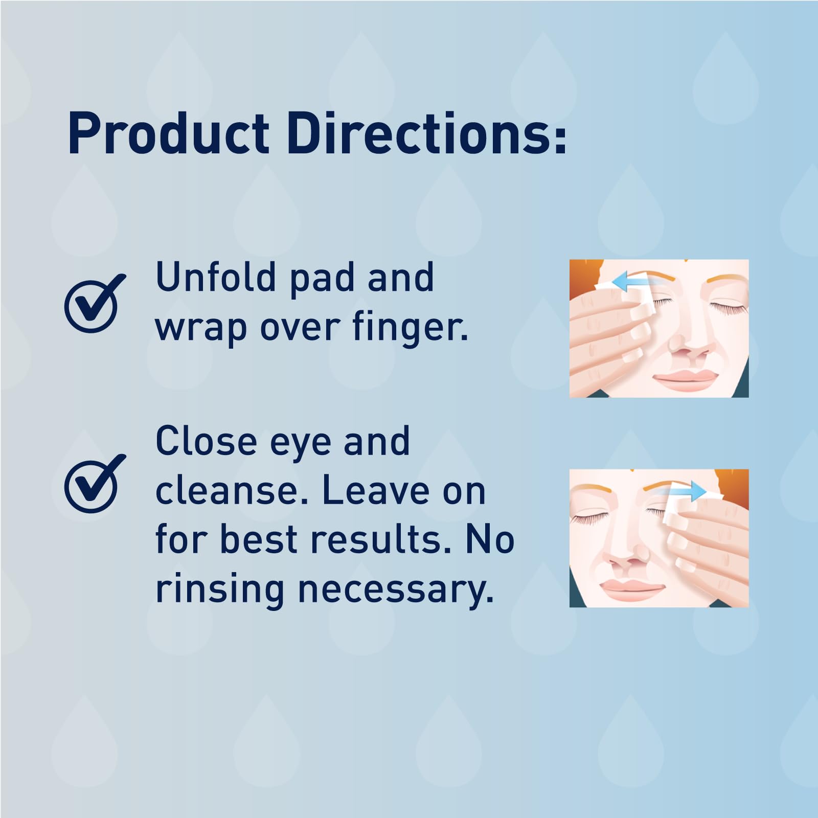 OCuSOFT Lid Scrub Plus applying wipe demonstrates easy eyelid cleansing.