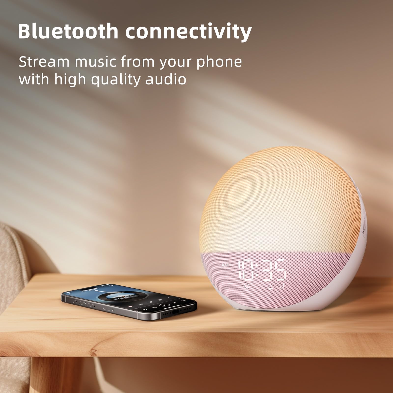 Odokee Sunrise Clock Bluetooth speaker for music and podcasts