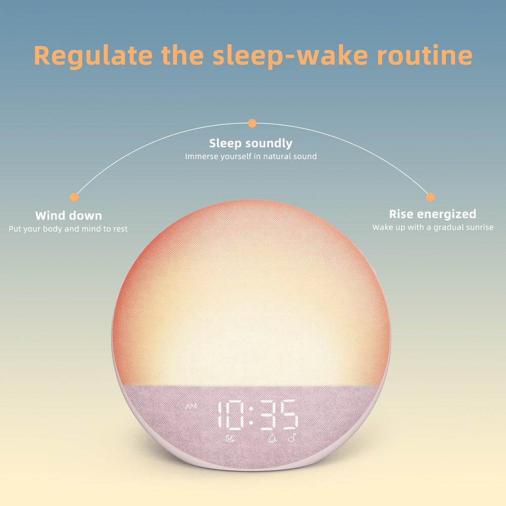 Odokee dimmable display with 12 color night light for comfy bedtime