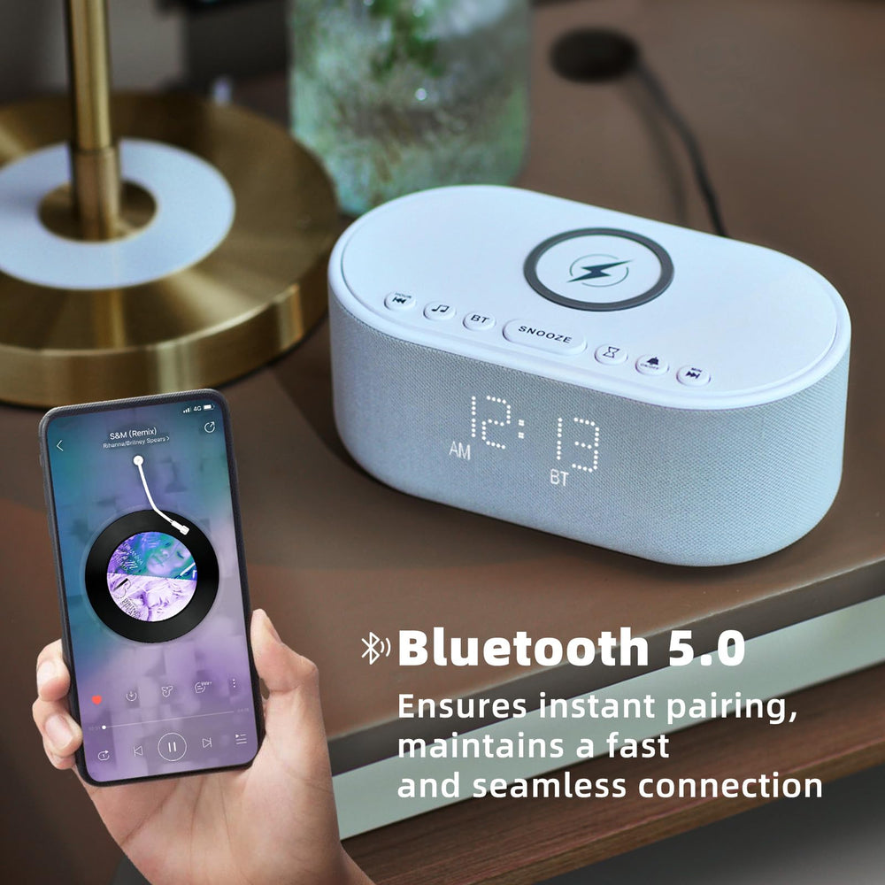 Odokee sound machine alarm clock alarm sounds option for personalized wake-ups