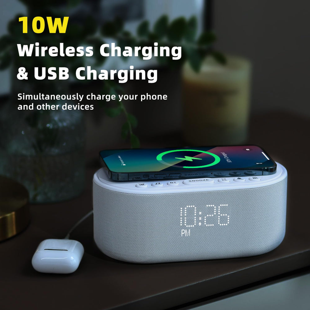 Odokee sound machine alarm clock display dimming control for eye comfort