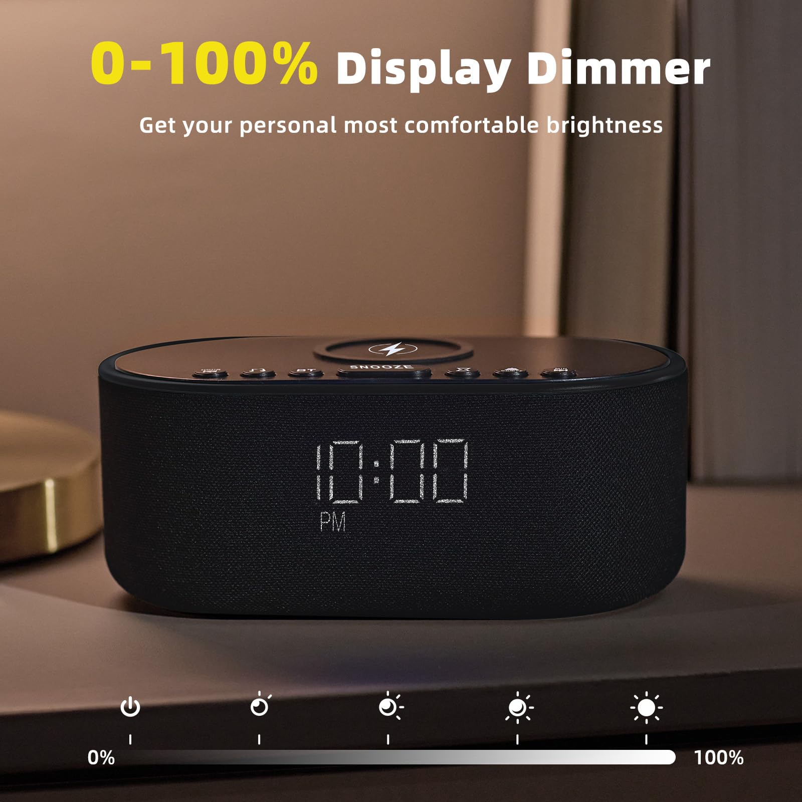 Odokee sound machine alarm clock selection of eight alarm sounds