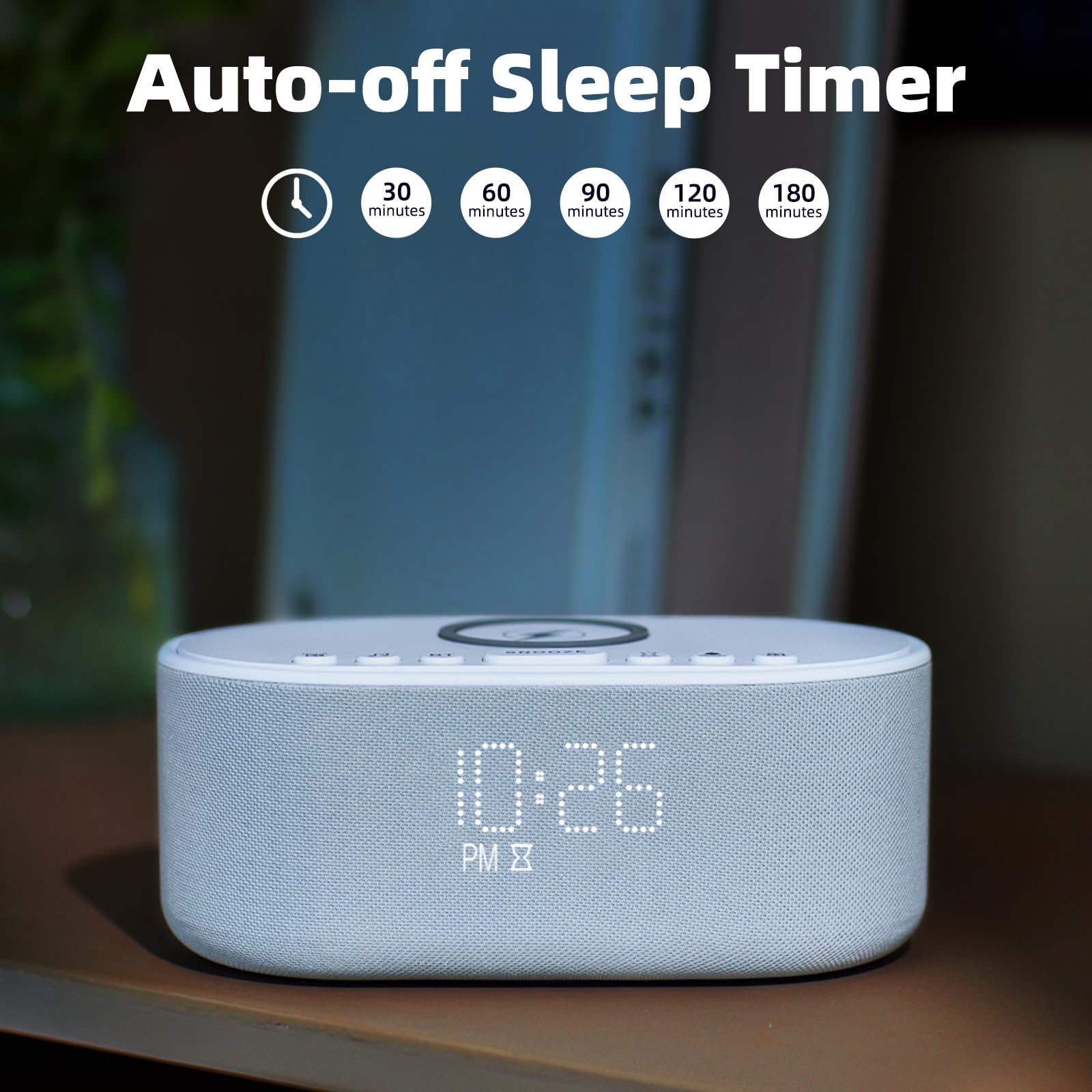 Odokee sound machine alarm clock physical controls enabling quick mood adjustments