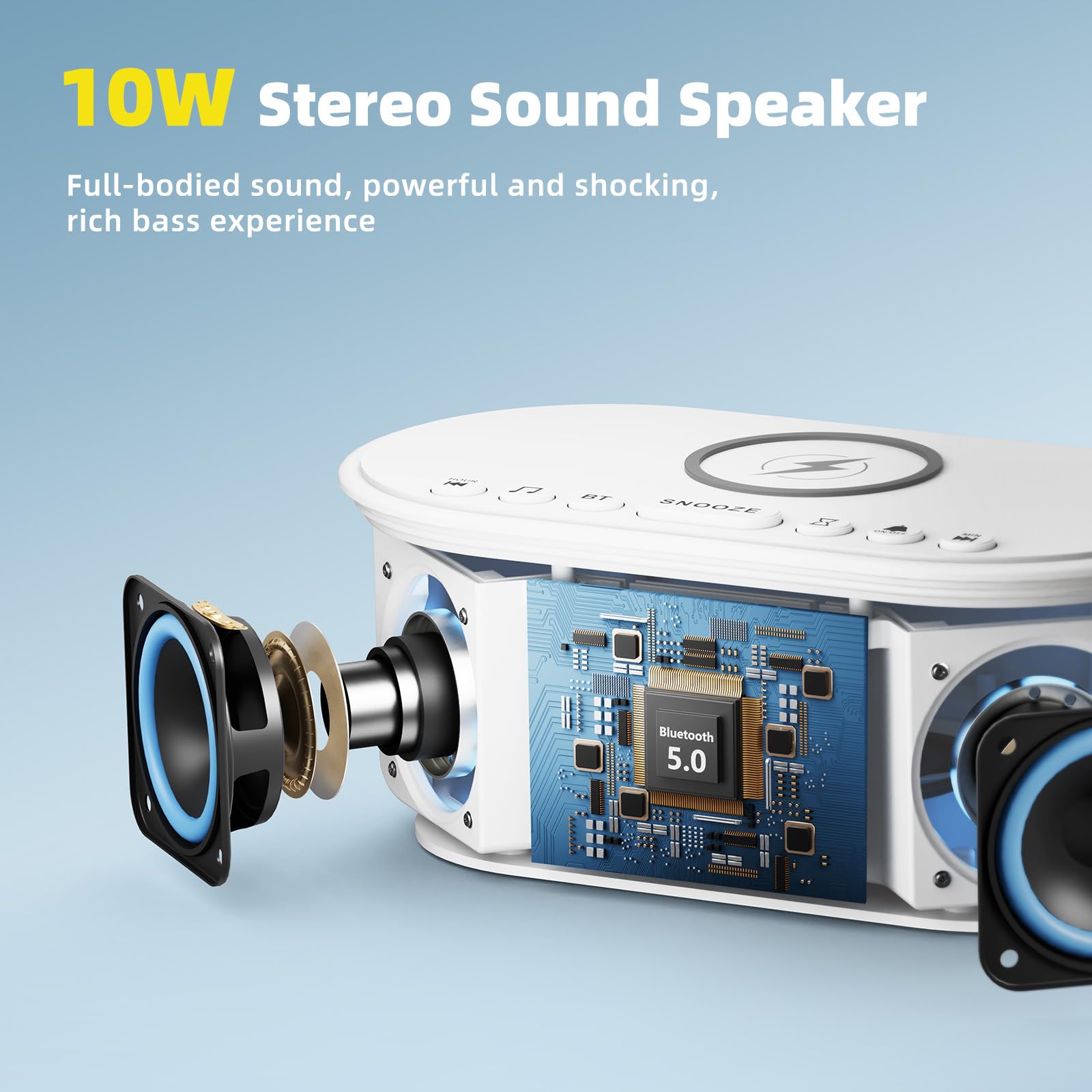 Odokee sound machine alarm clock sleep timer for automated bedtime sessions