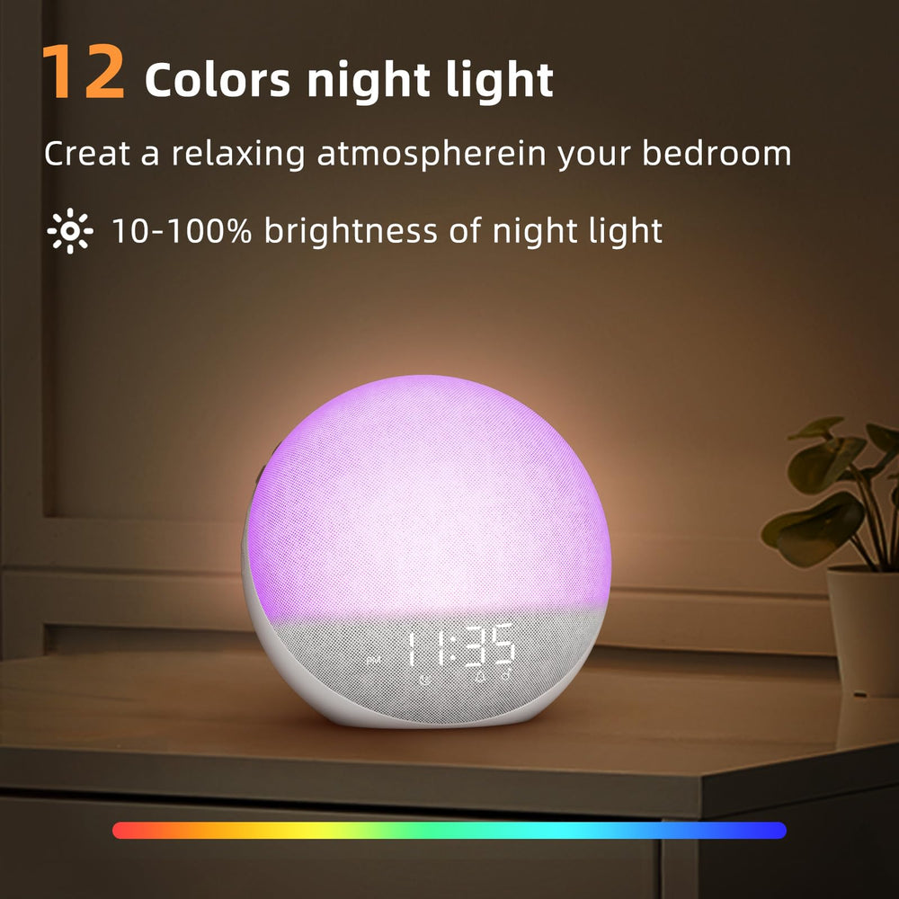 Odokee Sunrise Alarm Clock easy controls with physical buttons and dials