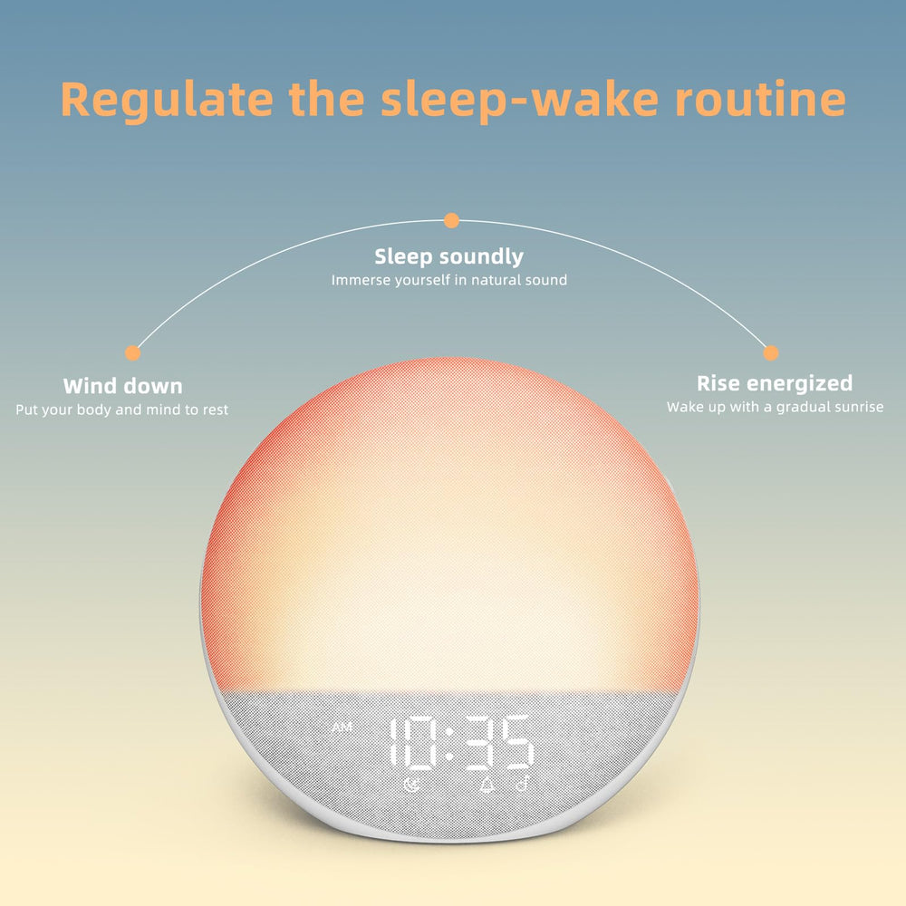 Odokee Sunrise Alarm Clock night light with 12 colors ideal for reading