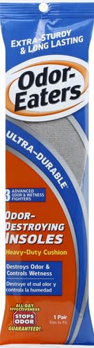 Odor-Eaters Heavy-Duty Cushioning Insoles, side profile, reinforced for longer wear