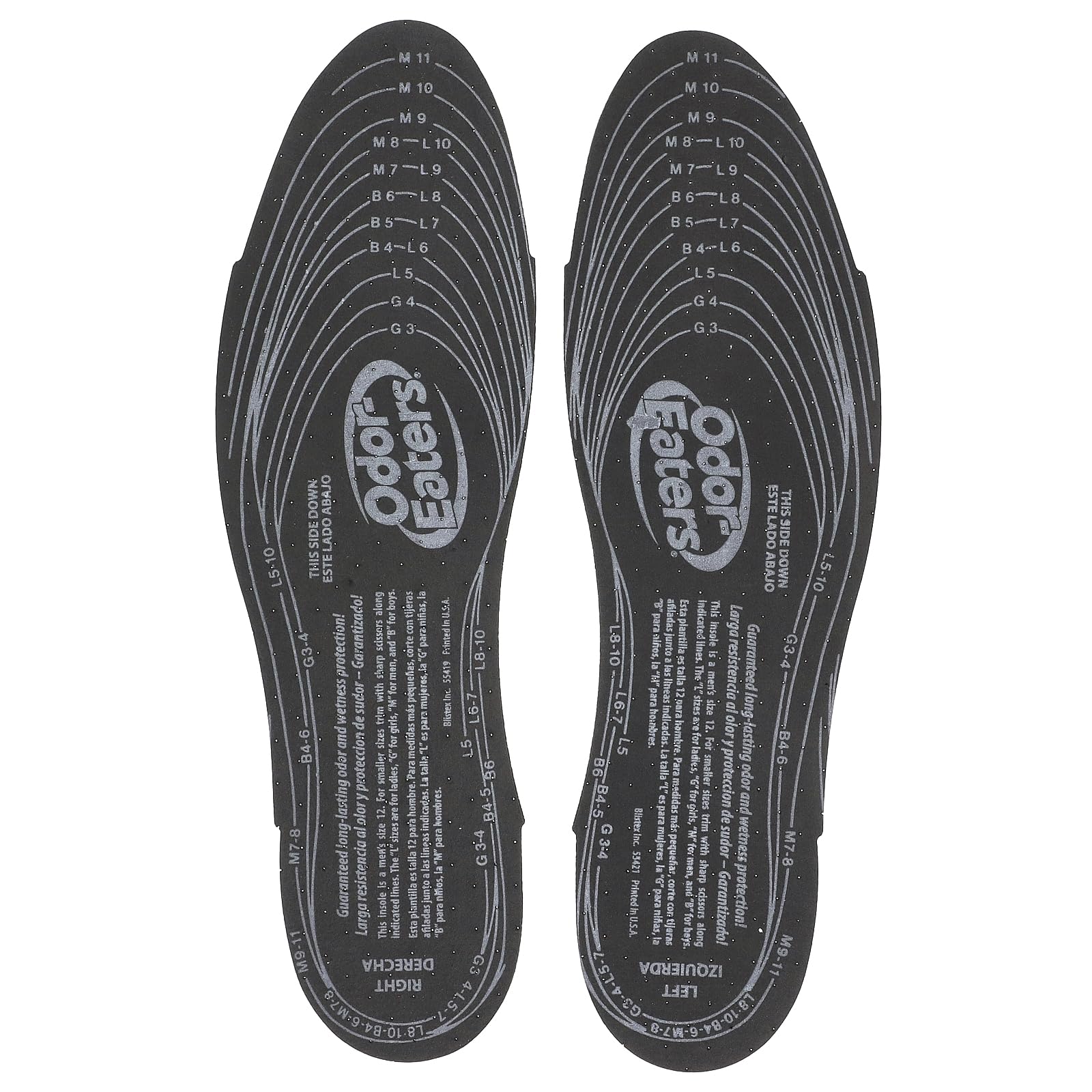 Odor-Eaters Ultra-Comfort Insoles long-lasting odor protection in every step.