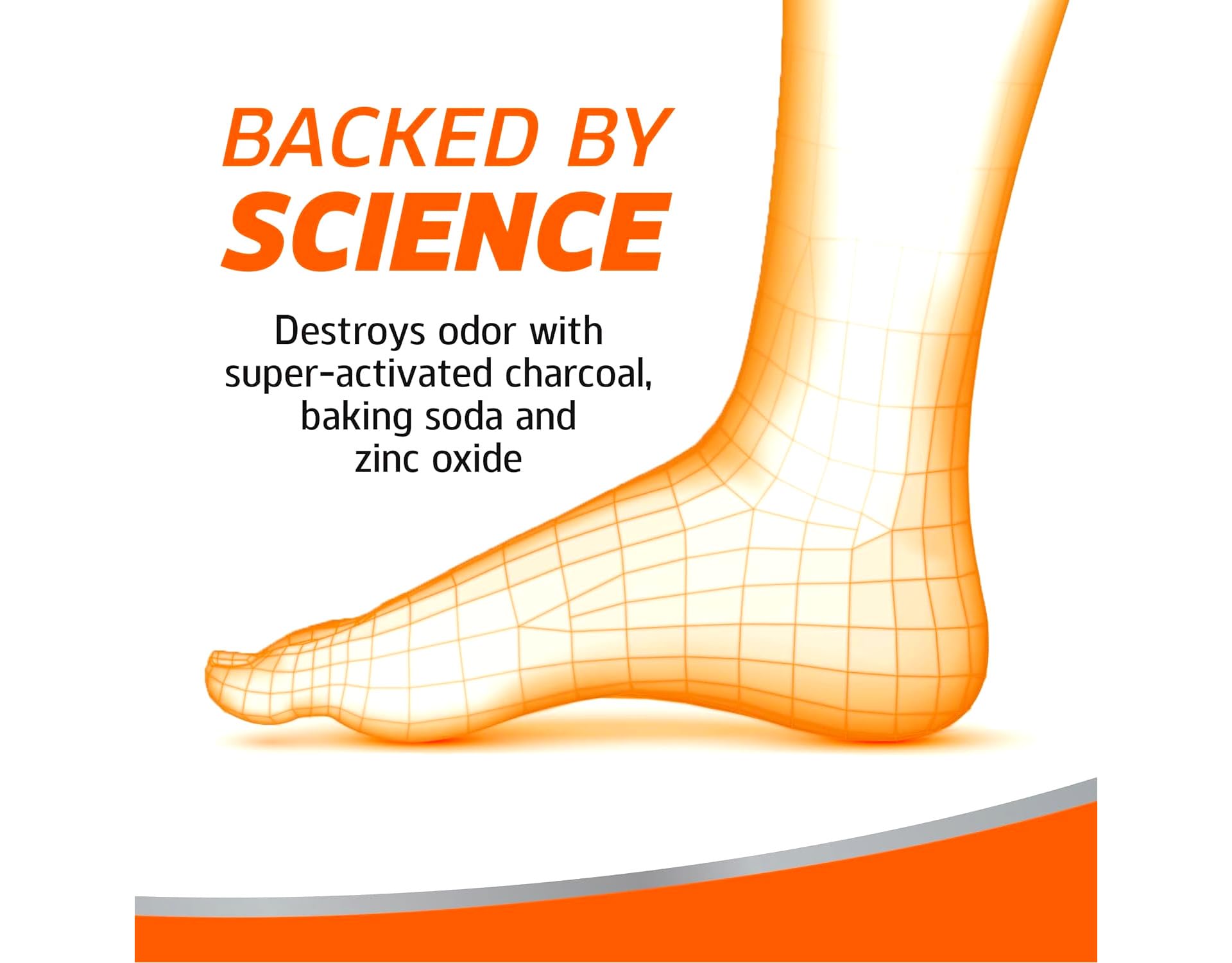 Odor-Eaters Ultra-Durable Insole odor-fighting layer demonstrates triple-layer protection.