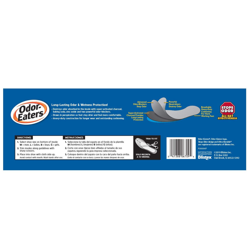 Odor-Eaters Zorbitex Technology, close-up, moisture absorption in action