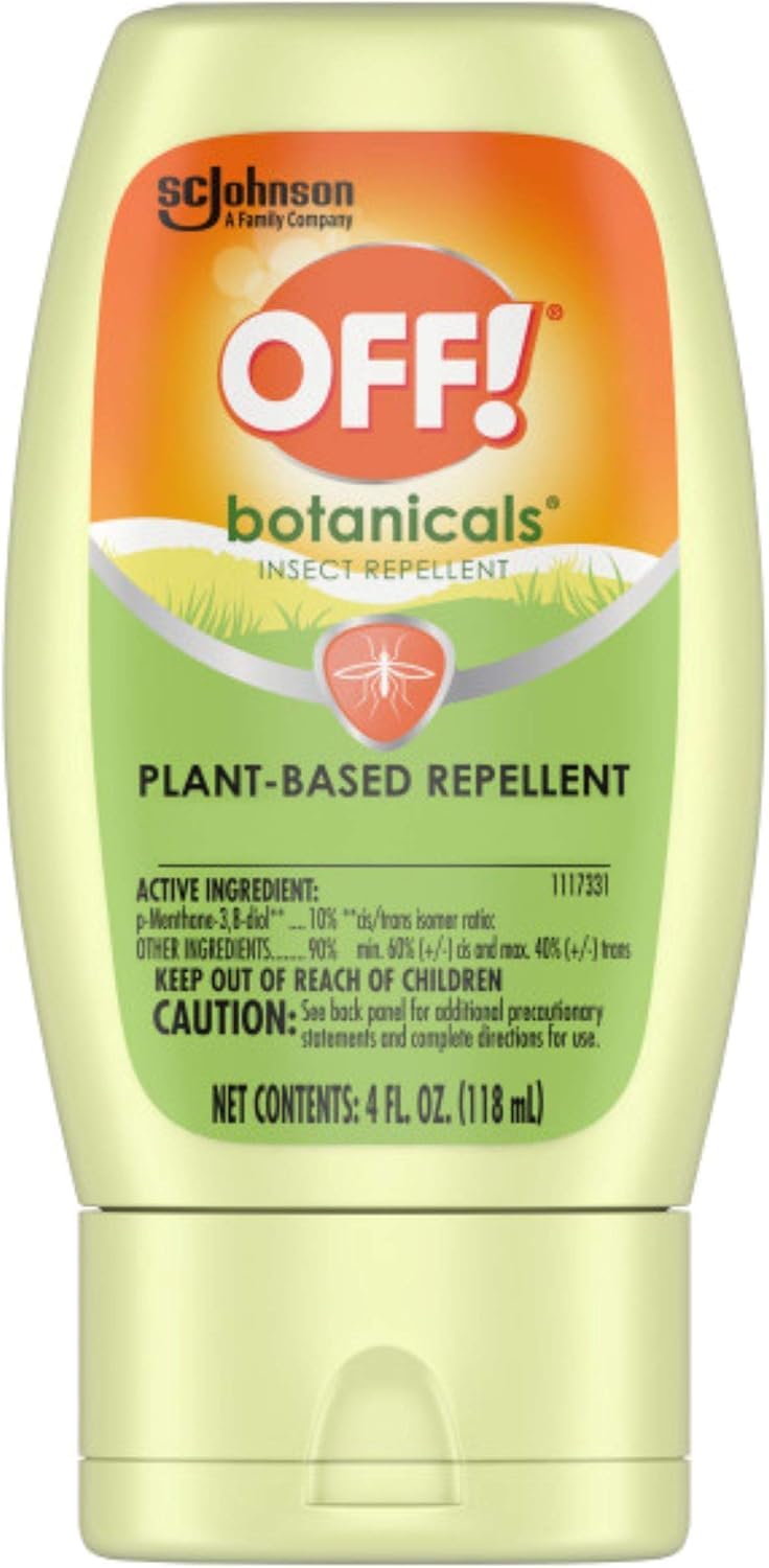OFF! Botanicals Insect Repellent Lotion being applied to skin before outdoor activity.