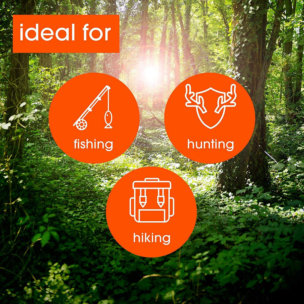 Compact OFF! Deep Woods Dry aerosol can for easy packing on trips.