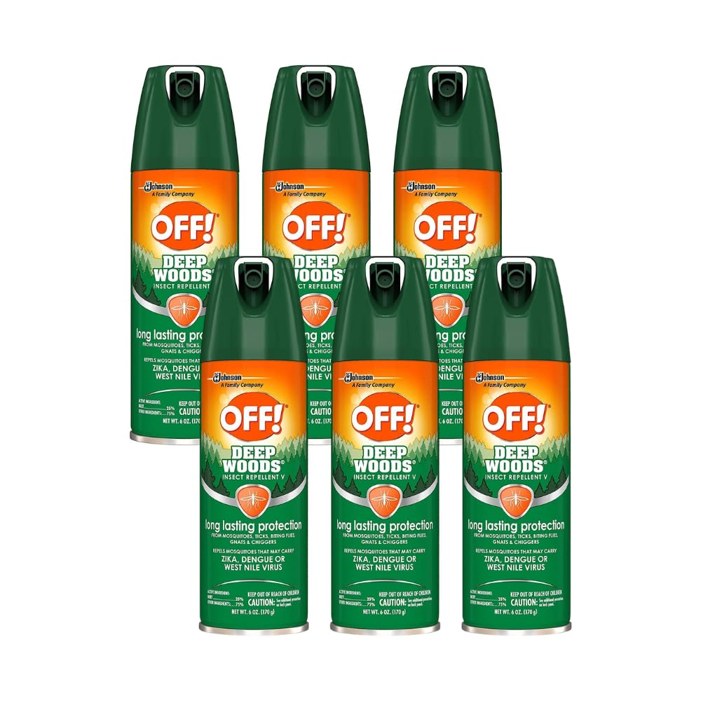 OFF! Deep Woods tick-repellent aerosol 6oz pack protects against ticks