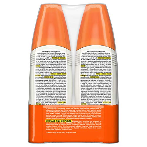 OFF! FamilyCare DEET 7% spray on fabric, outdoor protection against mosquitoes