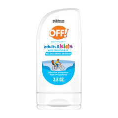 OFF! insect repellent lotion bottle demonstrates fragrance-free protection for daily outings.