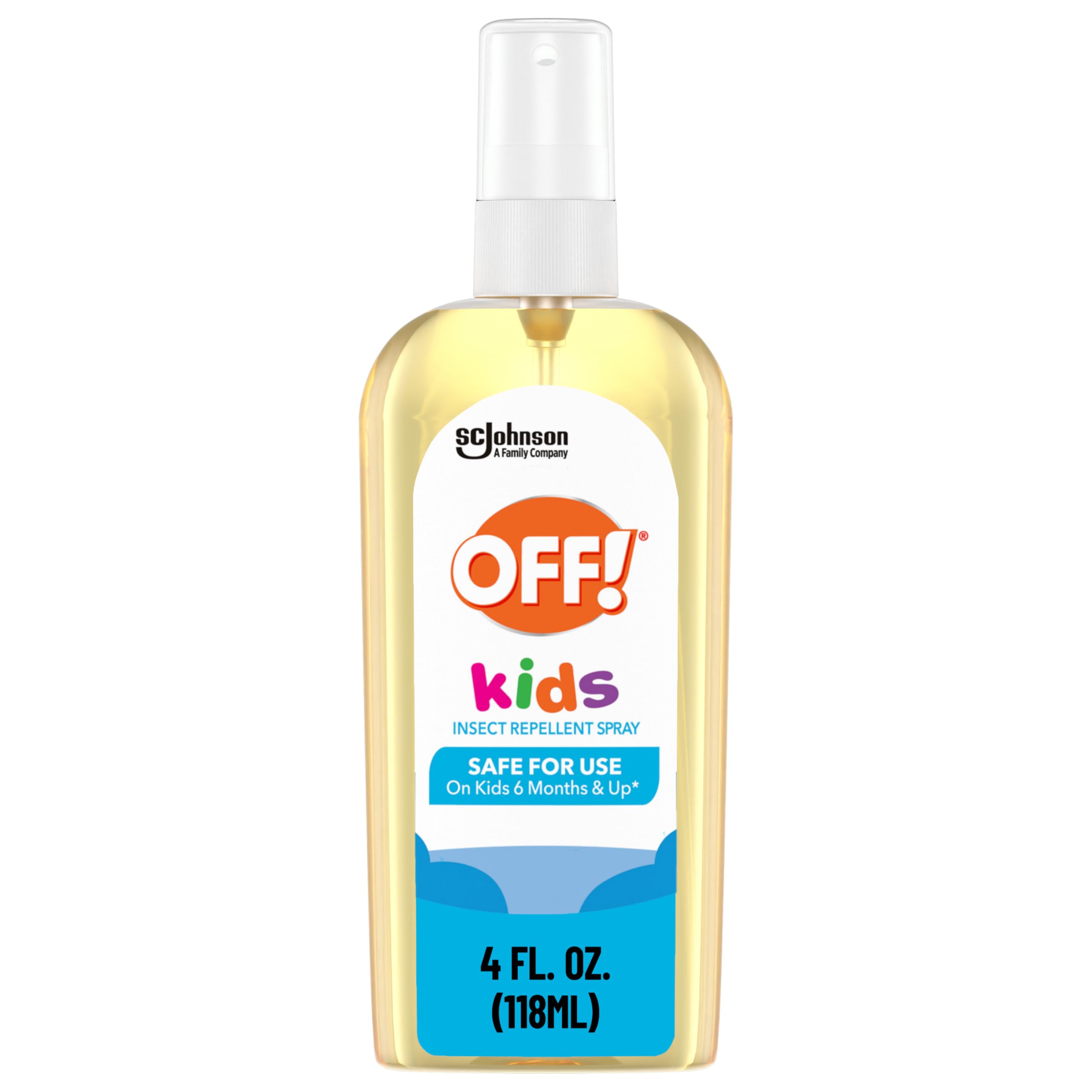 OFF! Kids insect repellent spray bottle ready for family protection.