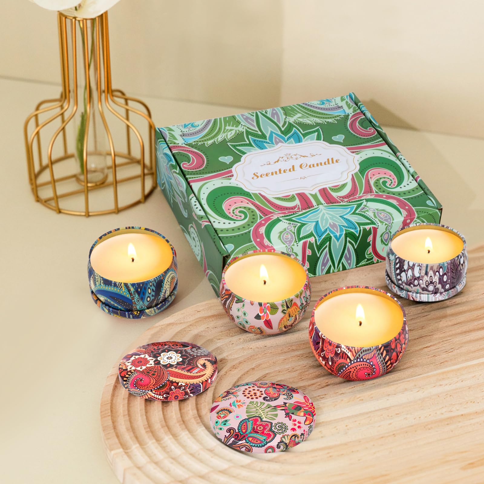 OFUN sage and sea salt candle jar creates fresh coastal ambience.