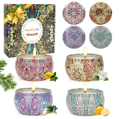 OFUN scented candles gift set Bergamot for cozy evenings and stress relief