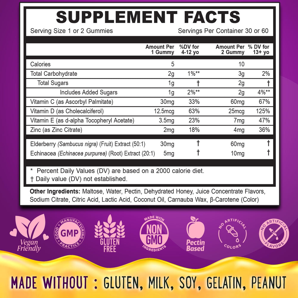 OH MY CHEWY allergen-free gummies without peanuts, gluten, or gelatin.