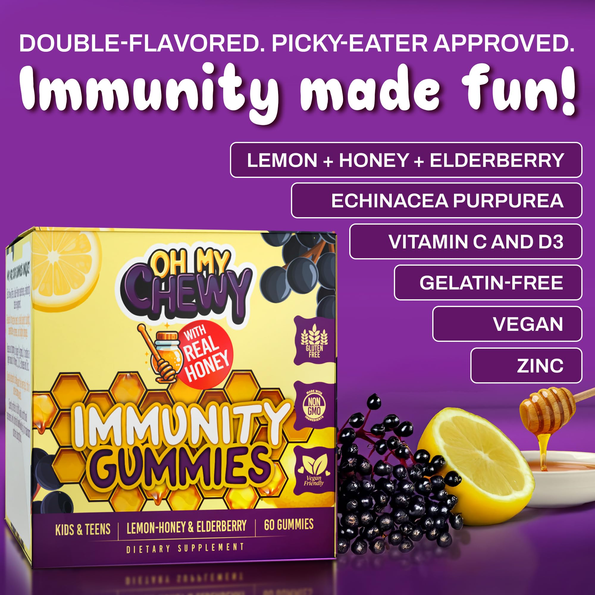 OH MY CHEWY convenient daily ritual for school days and activities.