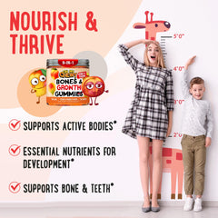 OH MY CHEWY height growth shows kids taking gummies as part of routine.