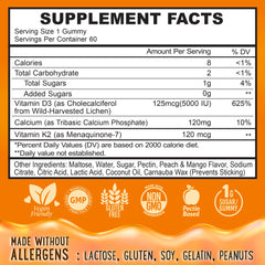 OH MY CHEWY vegan gluten-free non-GMO ingredients label indicates clean formula