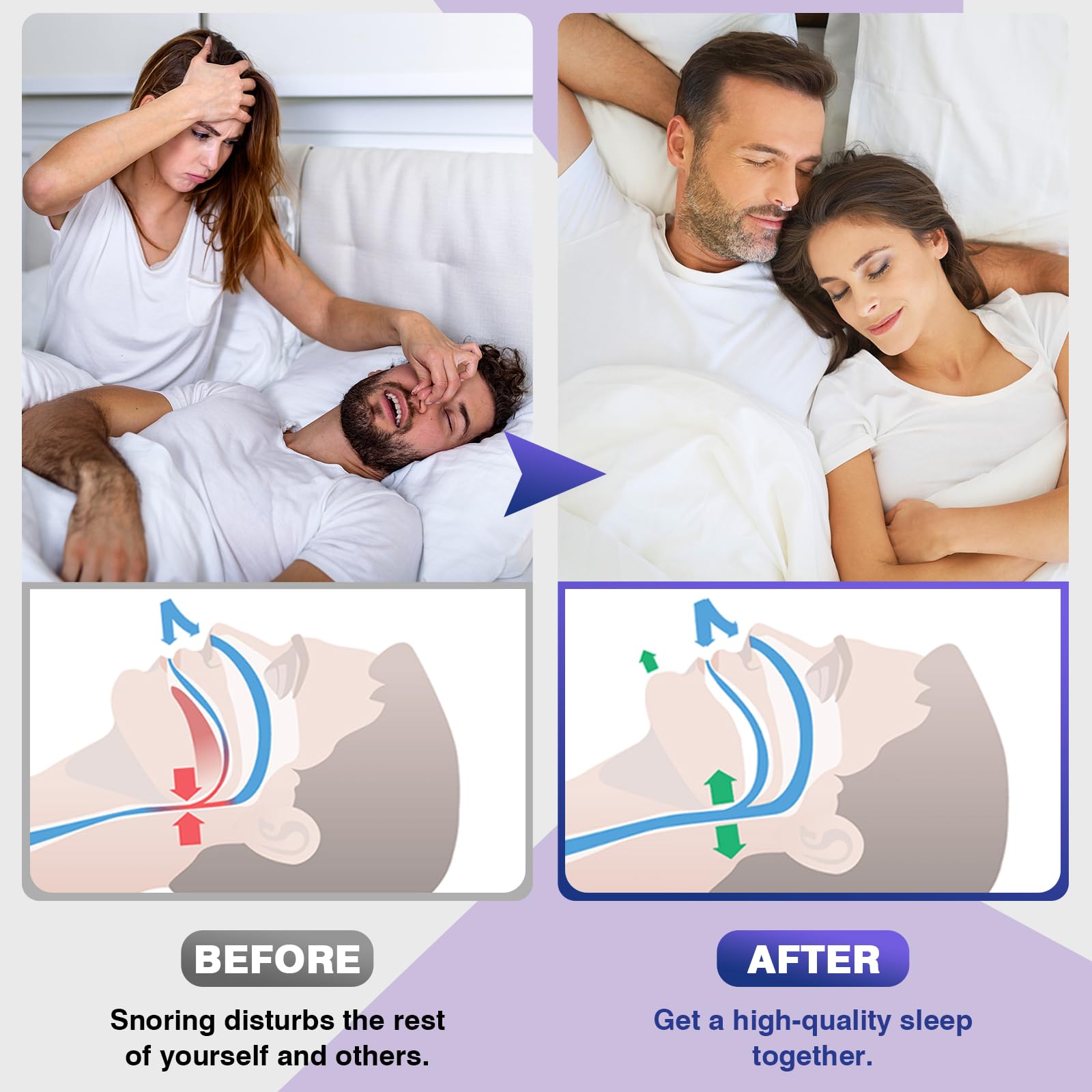OHALEEP bedroom use image shows comfortable wear during sleep.