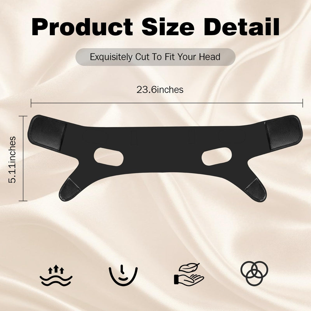 Ohaleep extended band accommodates larger head circumferences and fit guidance.