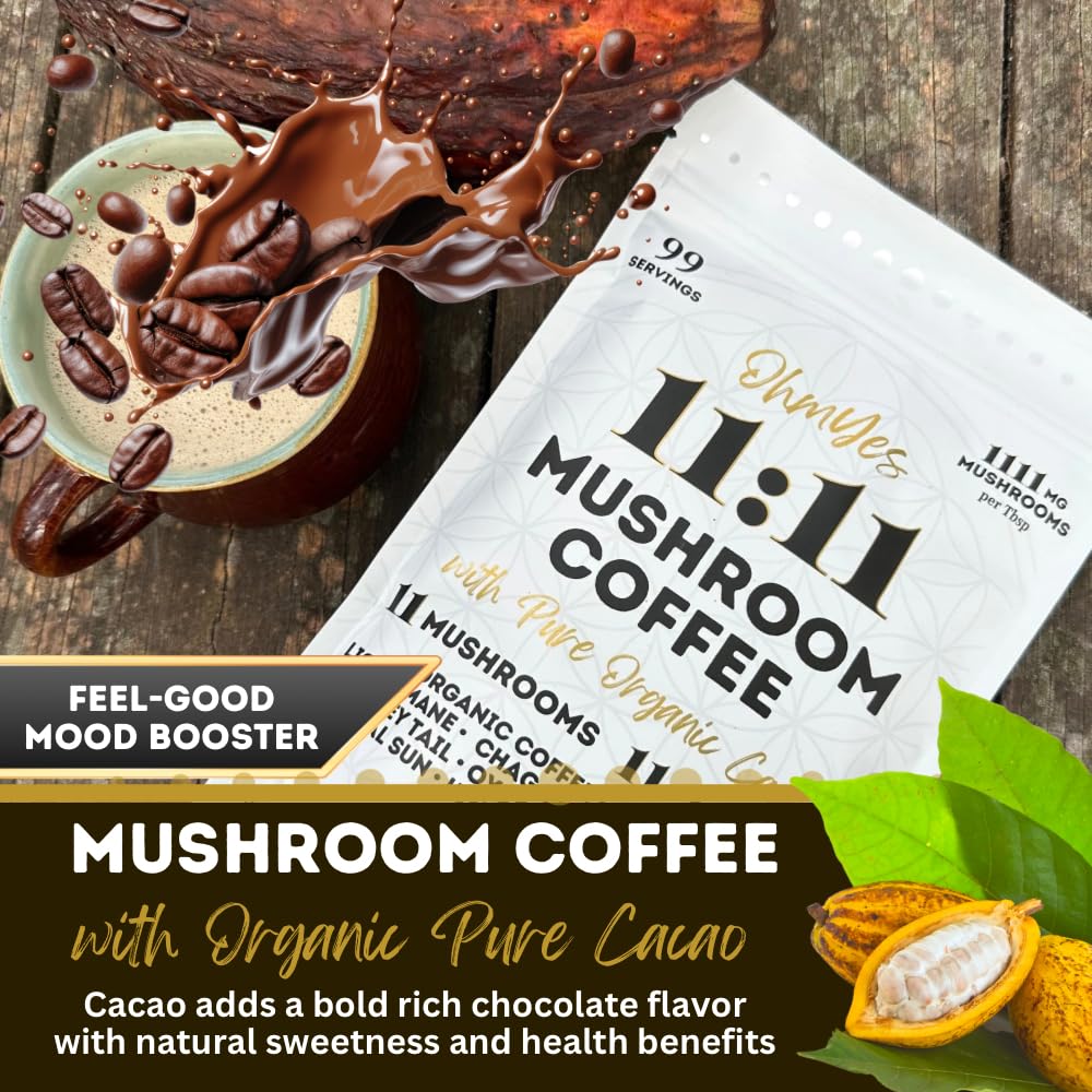 OhmYes cacao Peru beans close-up reveals earthy chocolate notes and potential mood lift.