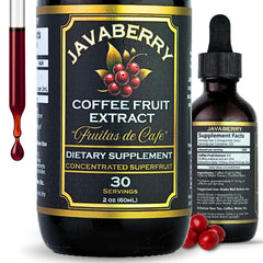 OhmYes Javaberry coffee fruit extract bottle for convenient daily energy and focus.