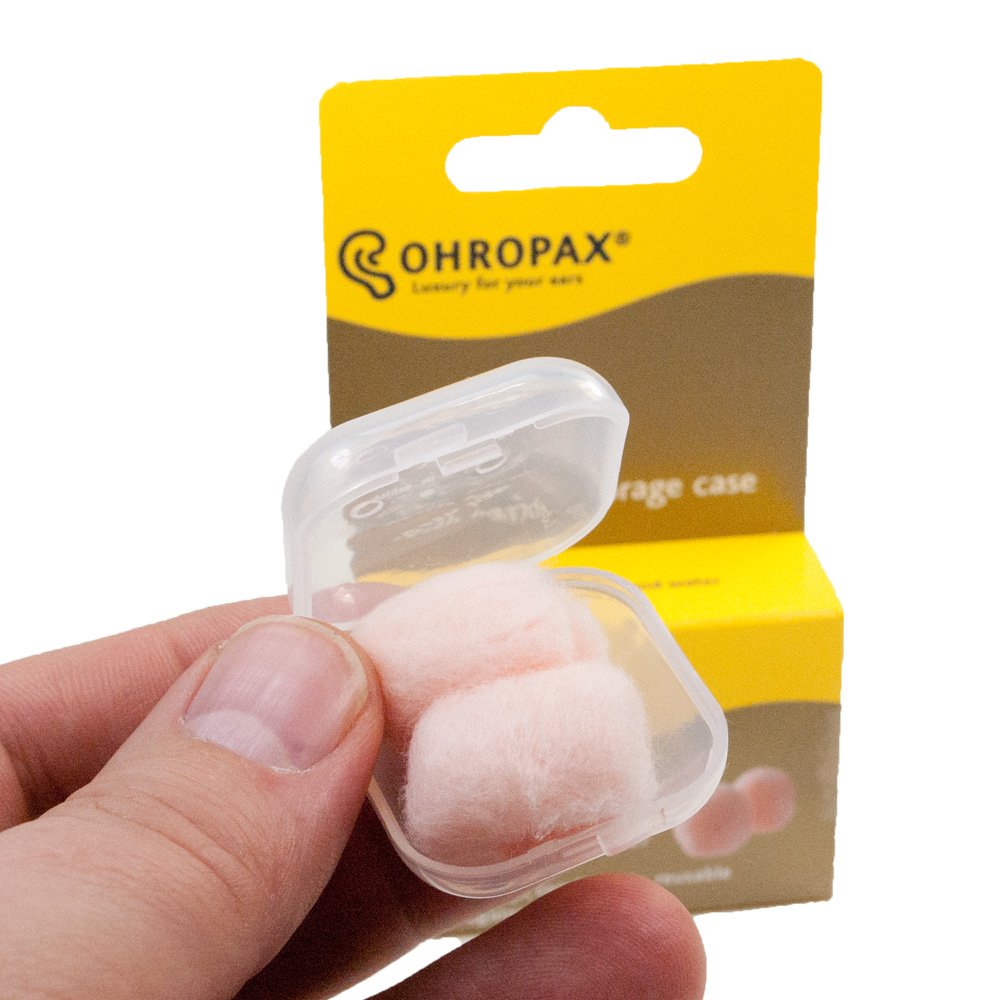OHROPAX tapones en estuche claro para transporte limpio