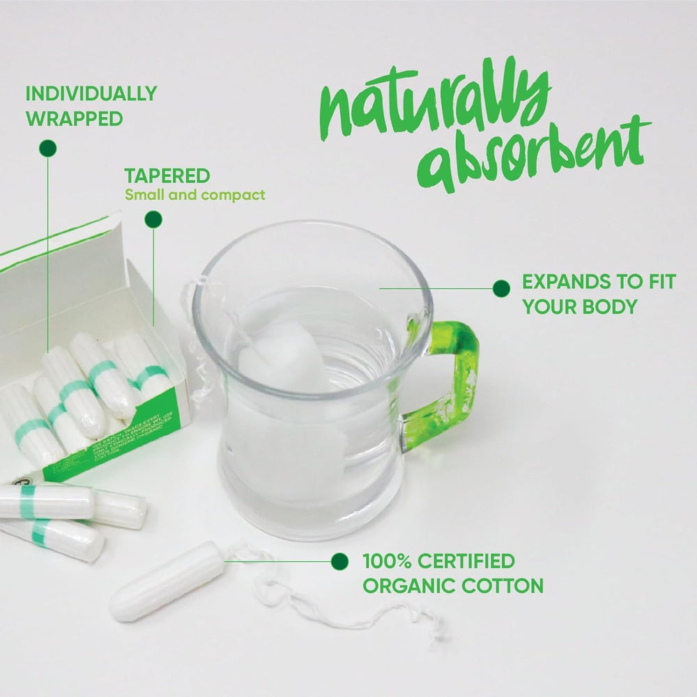 Oi tampons feature GOTS and BioGro certifications for ethical sourcing