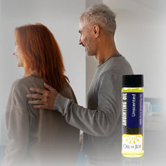 Oil of Joy roller-top bottle enables precise application during ceremonies.