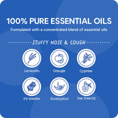 Closeup of Oilogic baby bath time steam and cozy bubbles