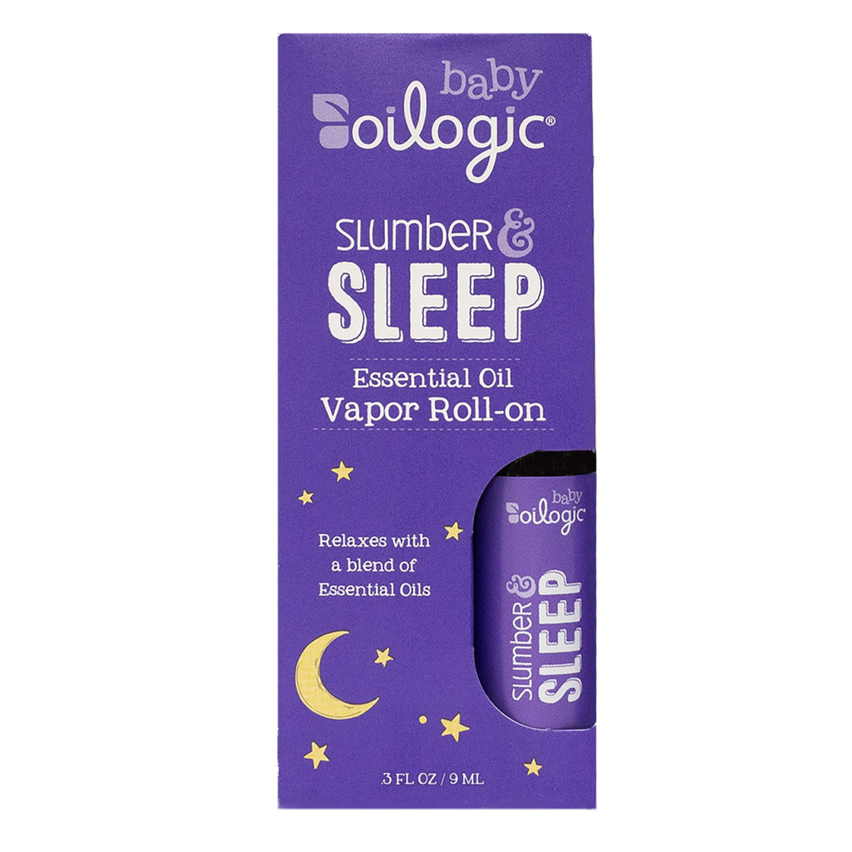 Oilogic Slumber Roll-On for baby naps calms before bedtime.