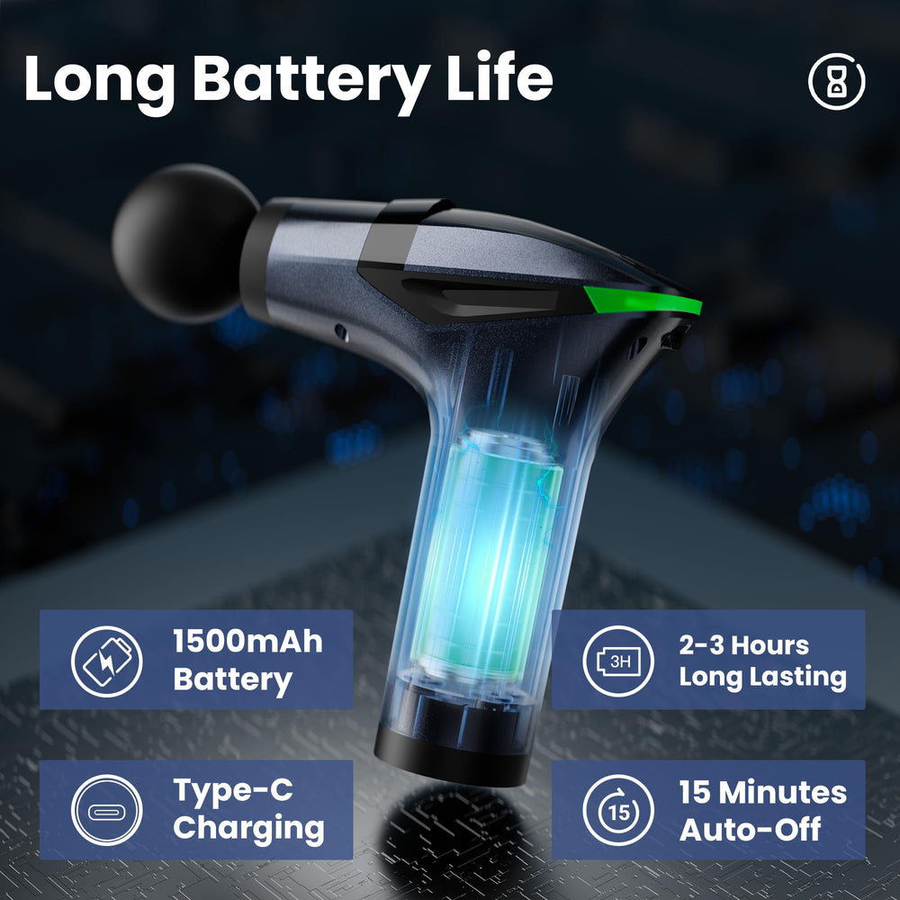 OILSAO USB-C charging keeps the device ready for gym or home.