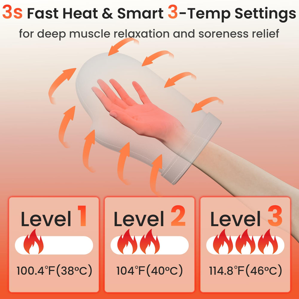 OILSAO five pressure levels customize hand massage intensity.