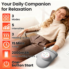 OILSAO kneading and shiatsu mode provides deep tissue relaxation for hands.