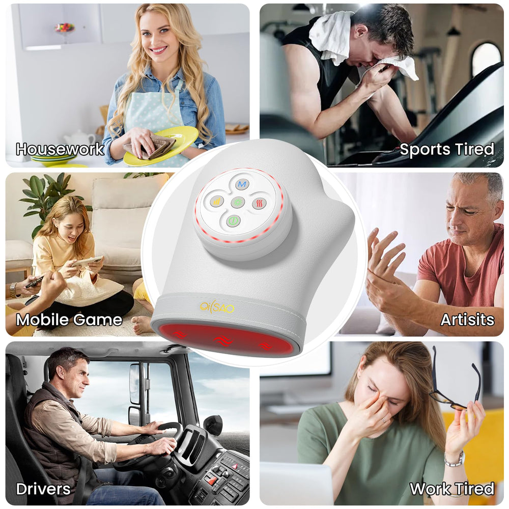 OILSAO portable, rechargeable massager for use anywhere.